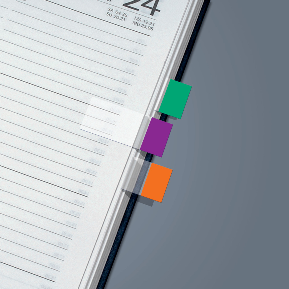 Notizbuch, Tabs, A4, Linierte Seiten, Klemmheftung, Notizbuch, Spiralbindung, Taschenformat, Kartonrand, Flachsband
