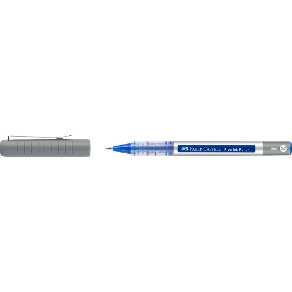 Kugelschreiber, Füllfederhalter, Blaues Tinte, Kappe, Fein 0.7