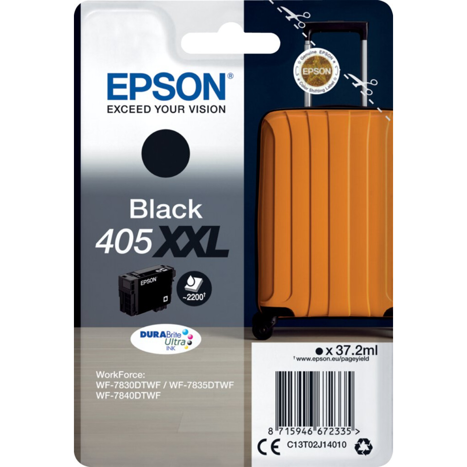 tintenpatrone, Epson, Schwarz, Koffer, XL