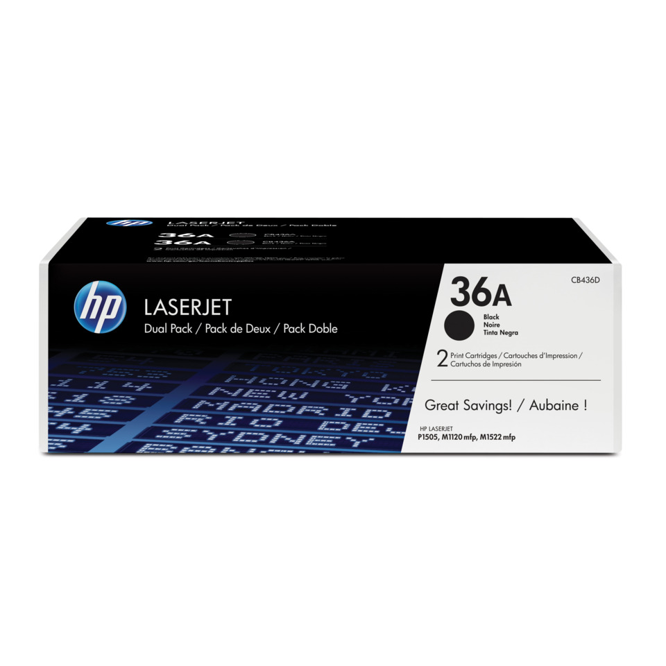 laserjet, toner, druckerpatrone, 36A, schwarz