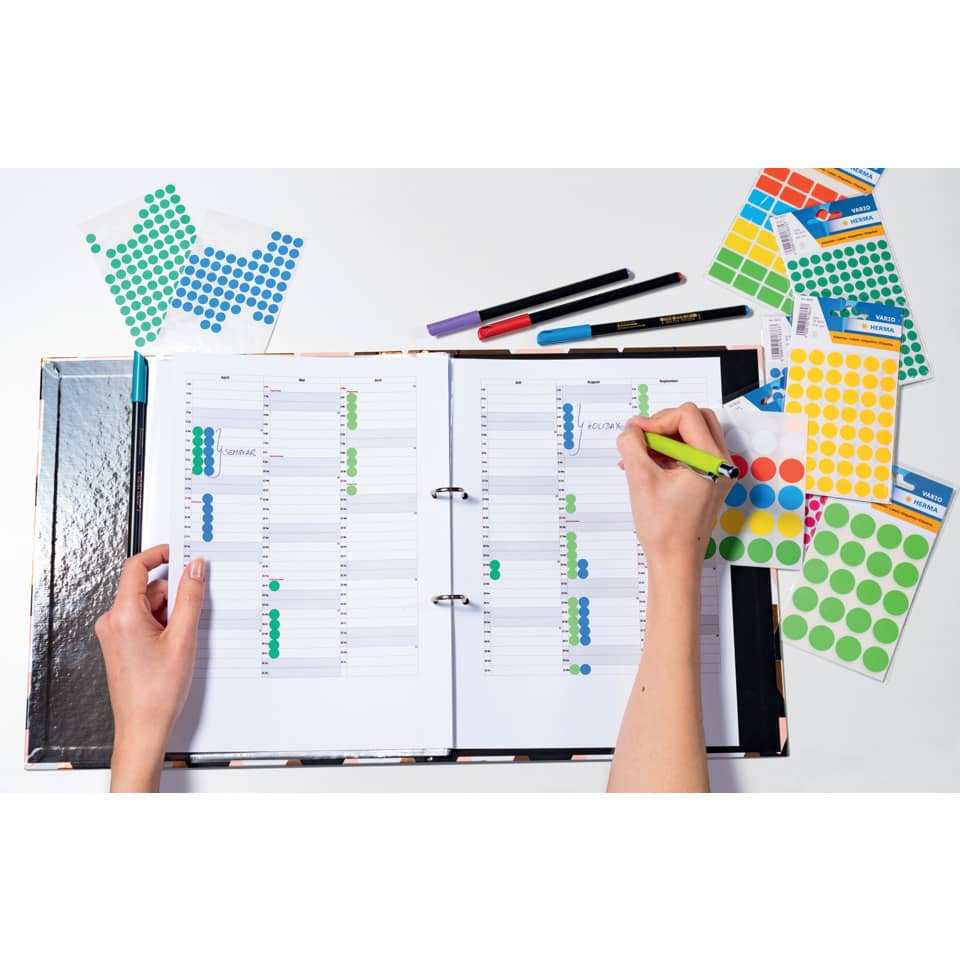 planer, kalender, organizer, aufkleber, marker