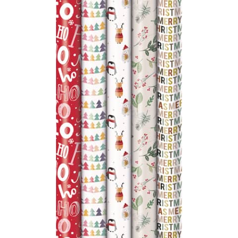 Weihnachts-Recyclingpapier, 2mx70cm, sortiert PURE NATURE 33053 525240