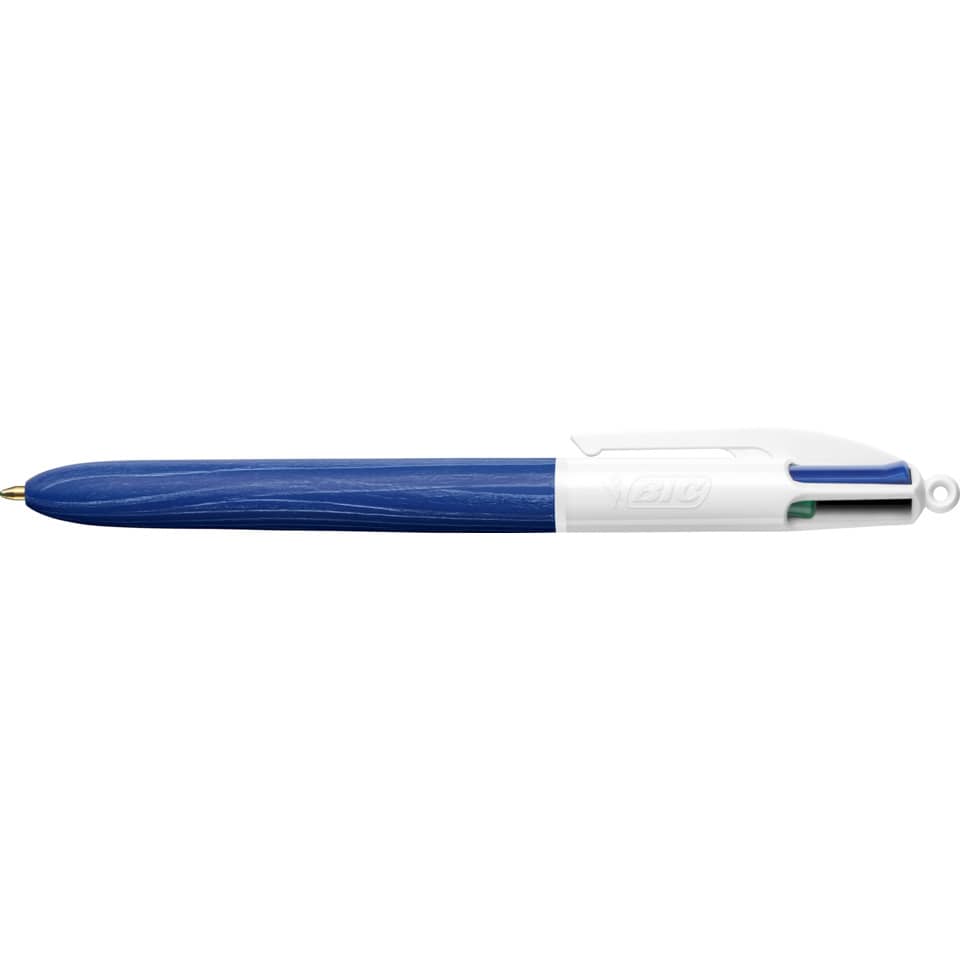 Kugelschreiber, Schreibgerät, Kugelschreiber mit Drehverschluss, Blau, Kunststoff