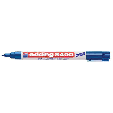 CD-Marker 8400, 0,5-1mm, Rundspitze, blau EDDING 4-8400003
