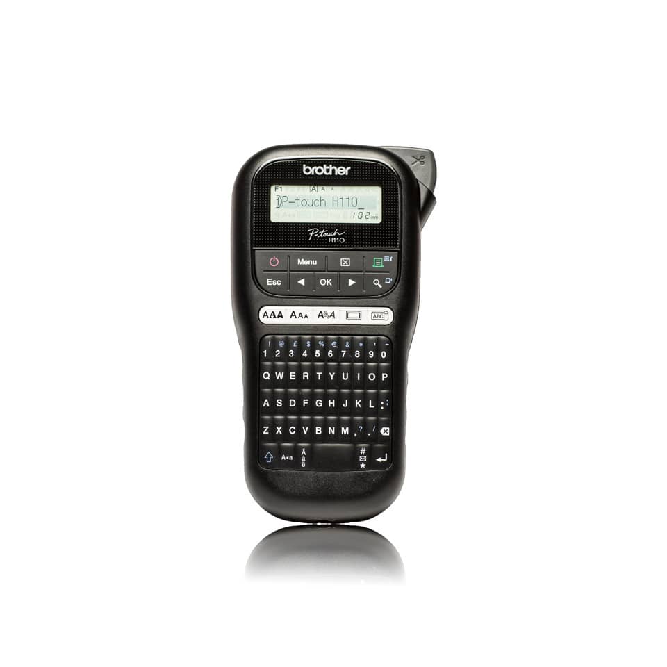 Taschenhalter, Tragbarer Drucker, QWERTY-Tastatur, LCD-Display, Brother H1100