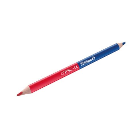 Silbentrennstift rot/blau dick   dreieckig PELIKAN 300001231
