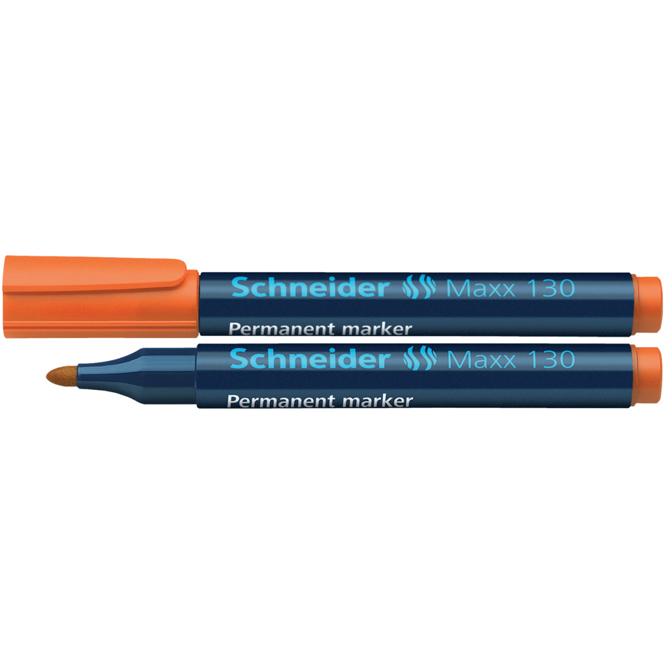 Permanentmarker, Markerstift, Kreidemarker, Blau_orange Kappe, Schneider Maxx 130