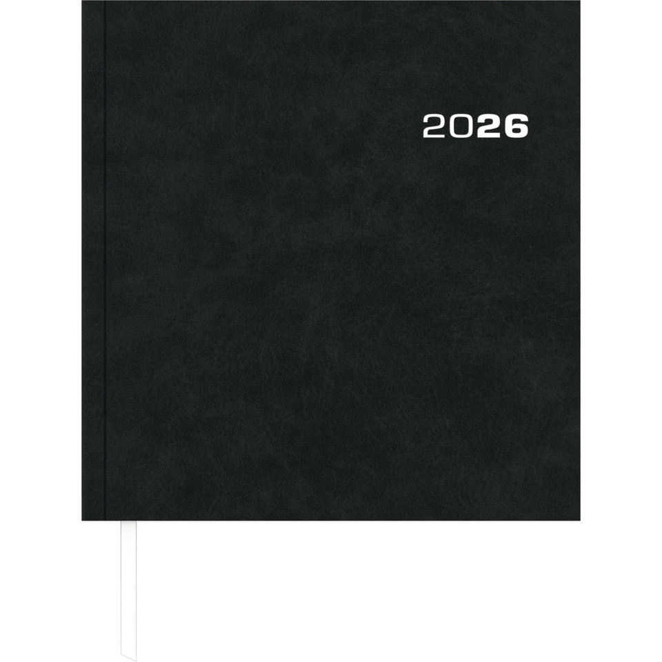 2026, notebook, schwarz, einband, planer