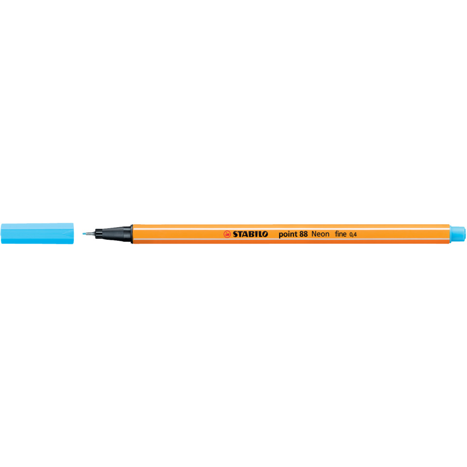 Marker, Fine liner, Orange, Neon, Plastic cap