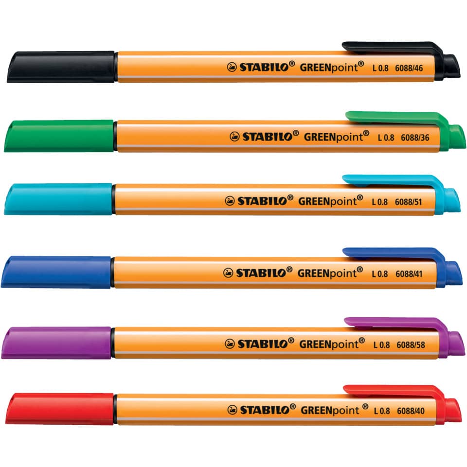 Marker, Markerstift, Wegwerfmarker, Hochwertige Marker, Stabilo Greenpoint