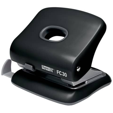 Locher FC30, Kunststoff/Metall, 30 Blatt, schwarz RAPID 23639401