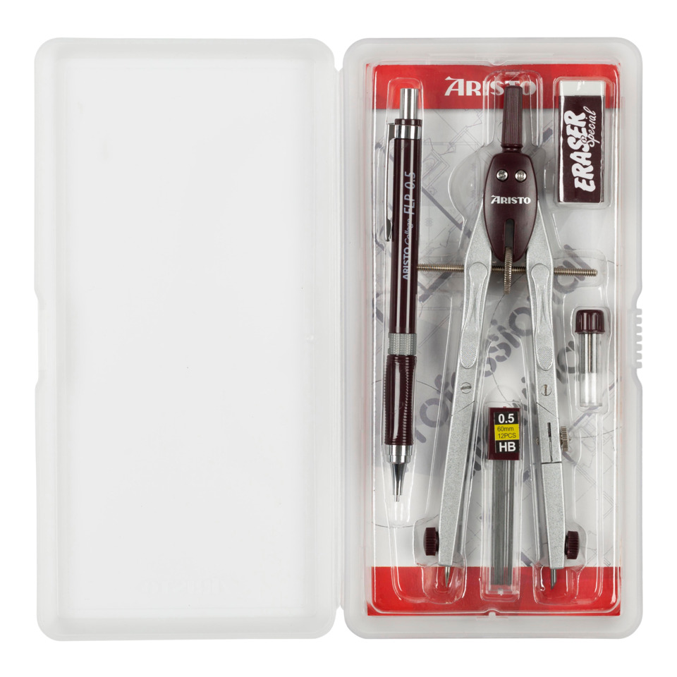 Schreiblehrensatz, Stift-Set, Bleistift und Zirkel, Schreiblehre, Lineal?