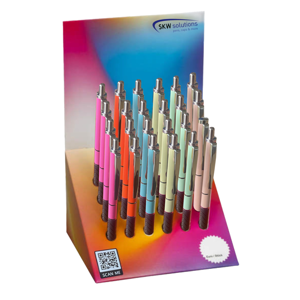 Kugelschreiber, Ballpoint, Multicolor, Displayhalter, Schreibset