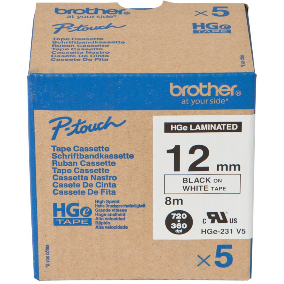 Tape, Kassette, HGe-Band, 12 mm, 8 m