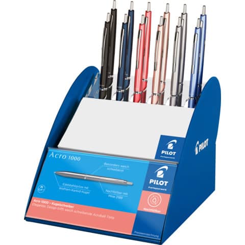 Kugelschreiber Acro 1000 M, 0,4mm, 12 Stück, sortiert PILOT 2016D12