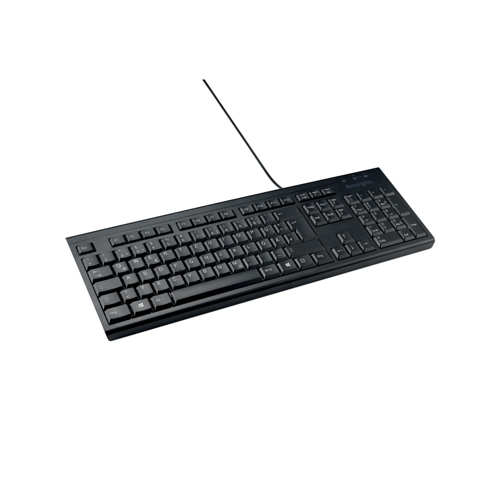 Tastatur, USB-Kabel, QWERTZ, Schwarz, Standardtastatur