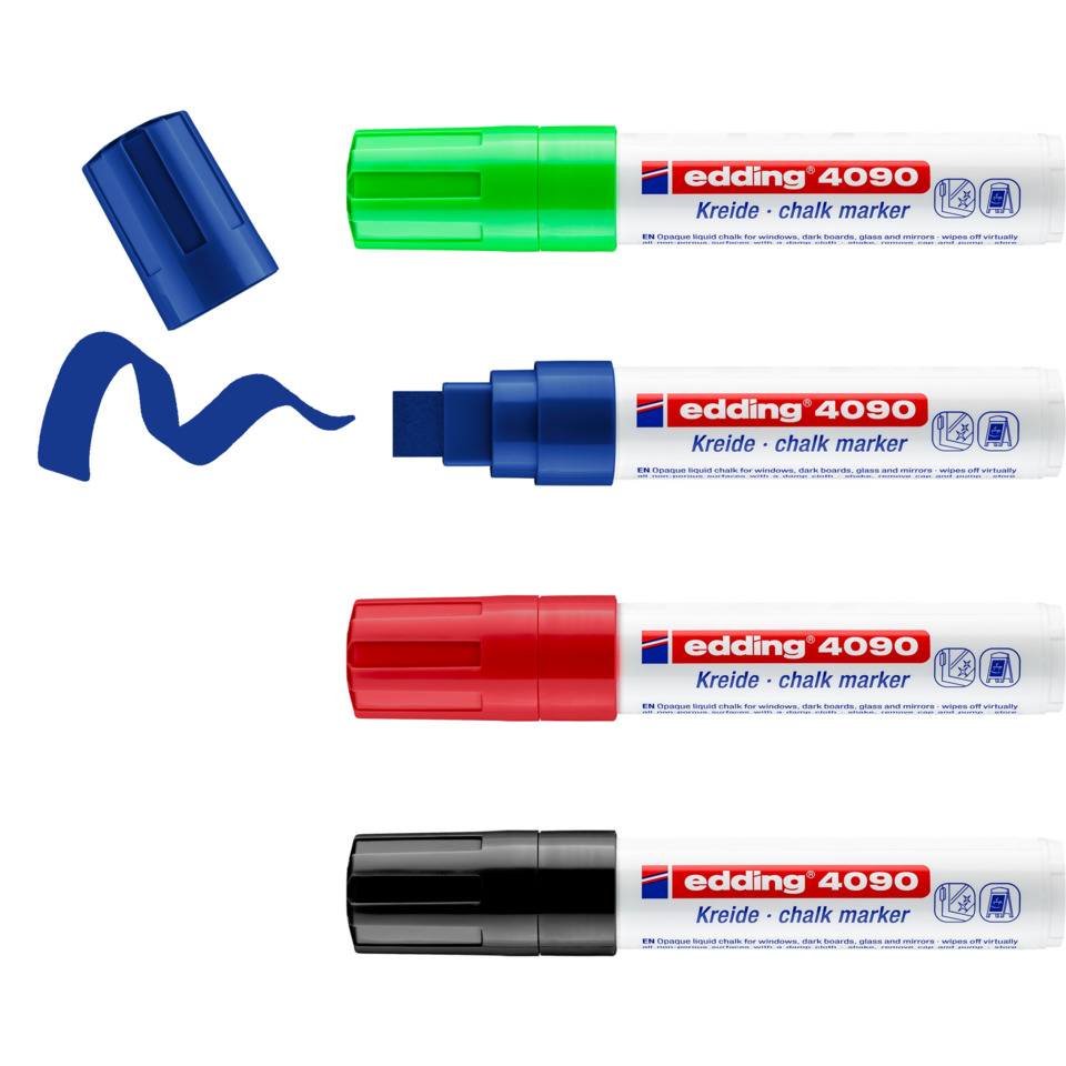 Kreide Marker, Kreide-Stift, Chalk Marker, Fluoreszierend, Mehrfarbig