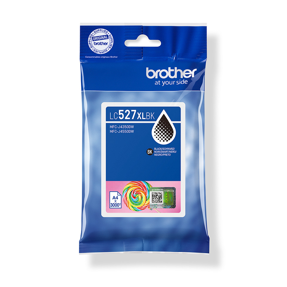 Inkjetpatrone, 3.000 Seiten, schwarz BROTHER LC527XLBK