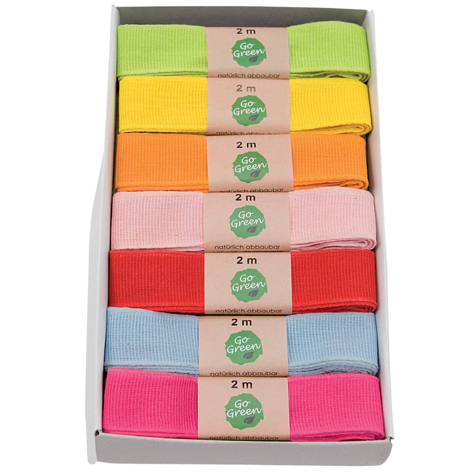 Haushaltsband, Klebeband, Gurtband, Mehrfarbig, 2 m