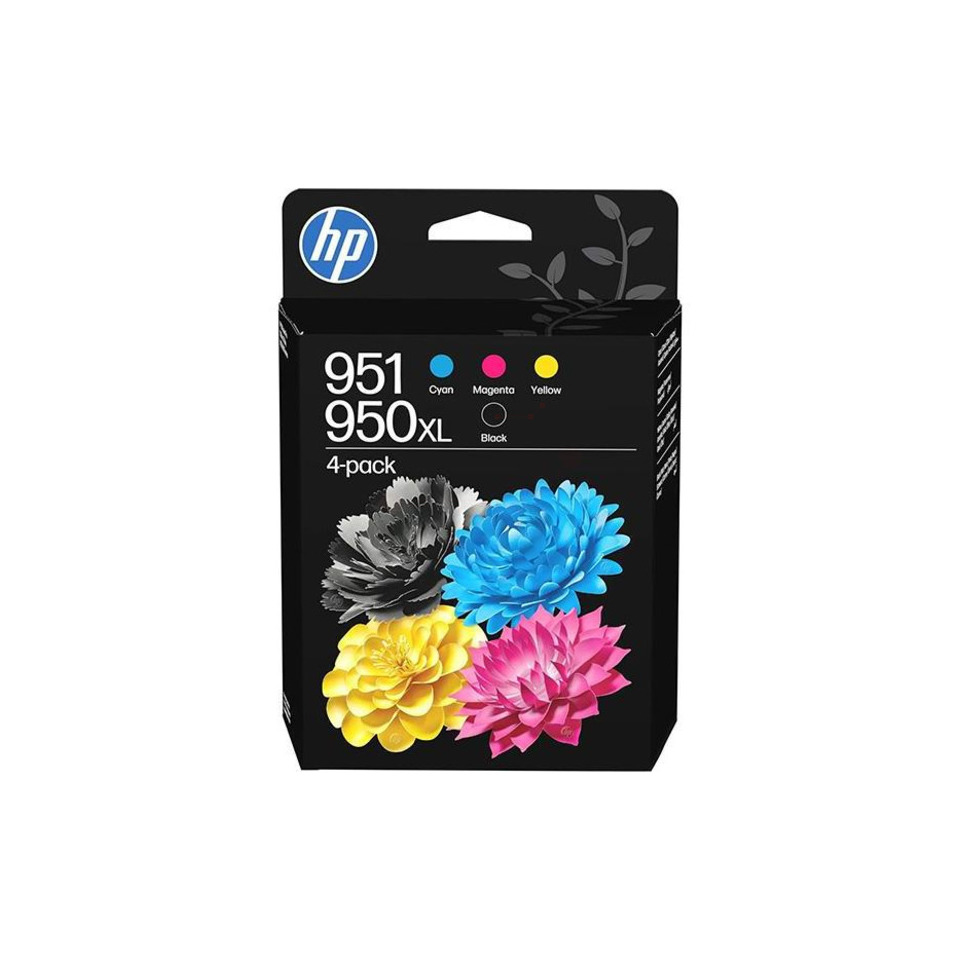 Tintenpatronen, 4er-Pack, Cyan, Magenta, Gelb