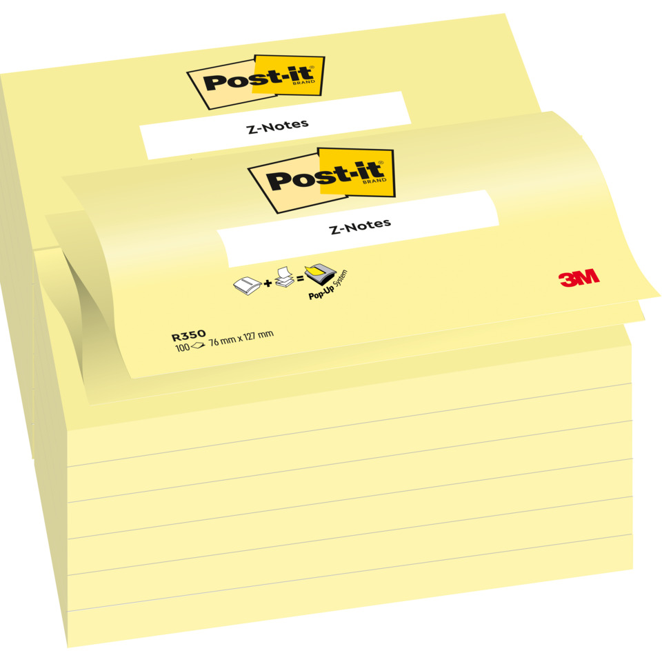 Post-it, Z-Notes, Notizblock, Klebezettel, Post-its