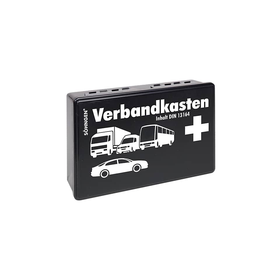 Schutzbox, Verbandkasten, Inhalt DIN 13164, Notfall-Set, Auto-Notfallkit