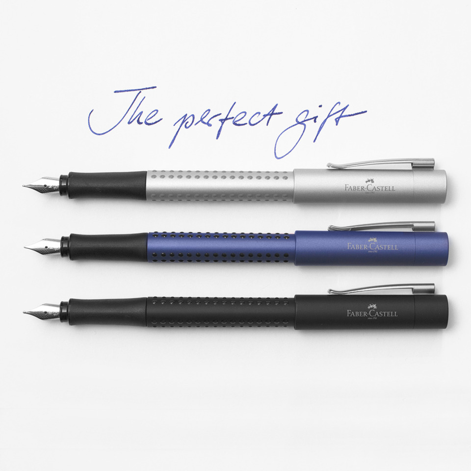 Fountain pen, Nib, Griff, Metallkörper, nachfüllbar