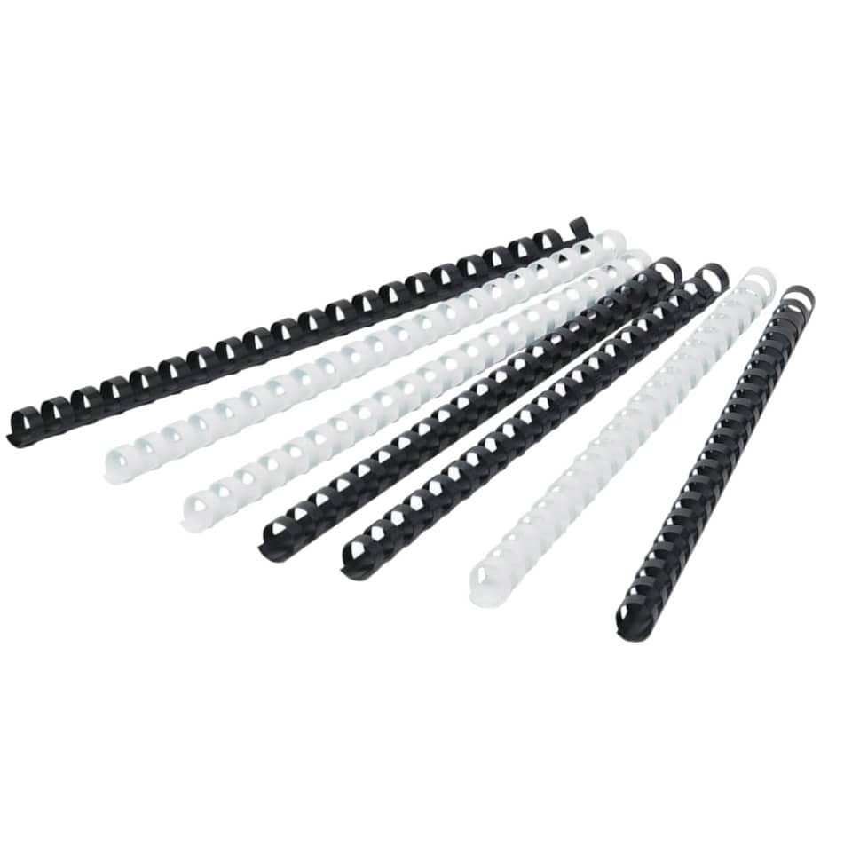 Kabelbinder, Kabelspiral, Spiralkabel, Kabelhalter, Schwarz/Weiß