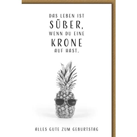 Geburtstagskarte Ananas  512621