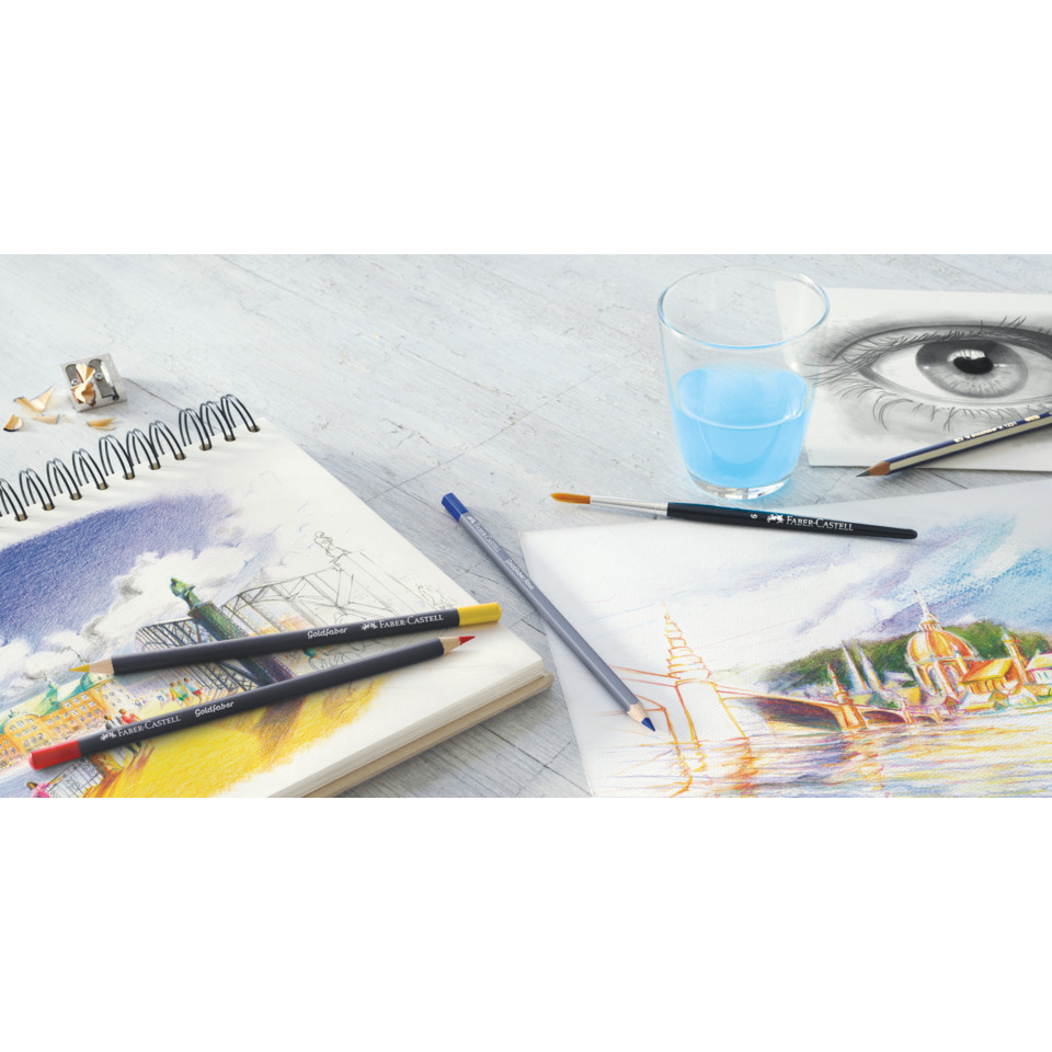 Aquarellskizze, Bleistifte, Skizzenheft, Kunstbedarf, Farbstifte