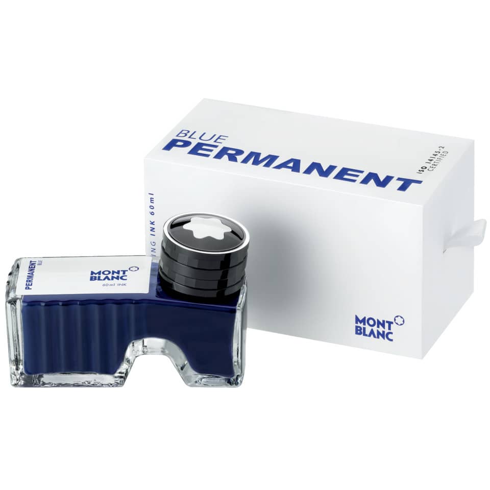 Tintenflasche, Nachfüllfarbe, Blau, Montblanc, Tintenbehälter