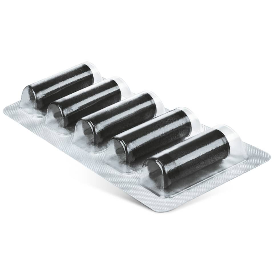 Pillen, Kapsel, schwarz, Blister, Medikament