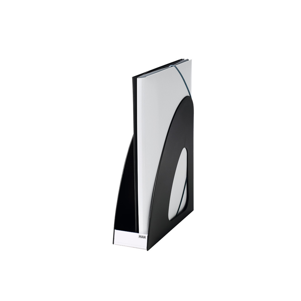 Ordner, Halter, Ringordner, Kunststoff, Schwarz