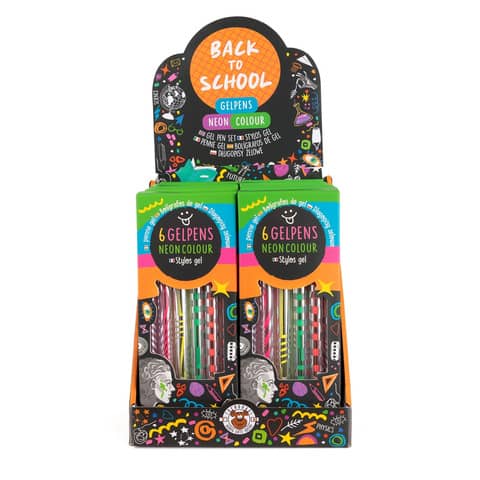 Gelschreiber M 6 Stück Neon ALLES FÜR DIE SCHULE TRENDHAUS 961976
