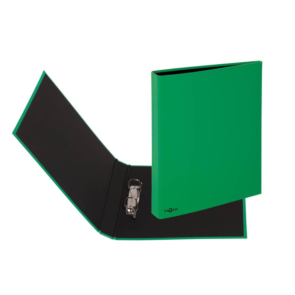 Ordner, Klarsichtcase, Grün, Kunststoff, Ringbuch