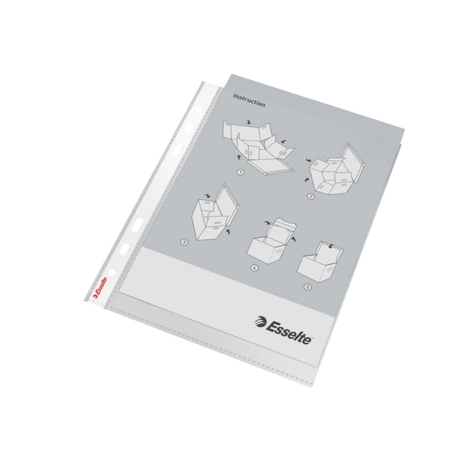anweisung, anleitungsheft, verpackung, blatt, esselte