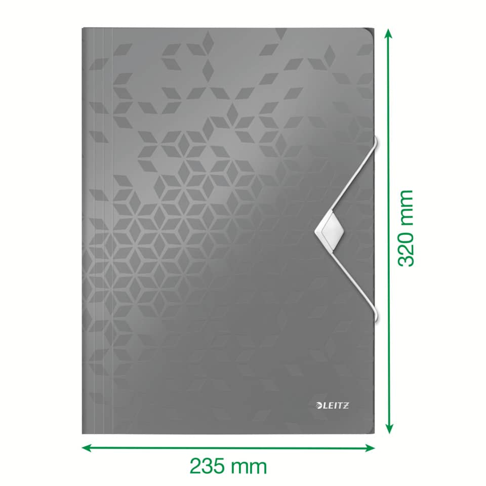 Ordner, A4-Format, Klappverschluss, Geometrisches Muster, Leitz Markenlogo