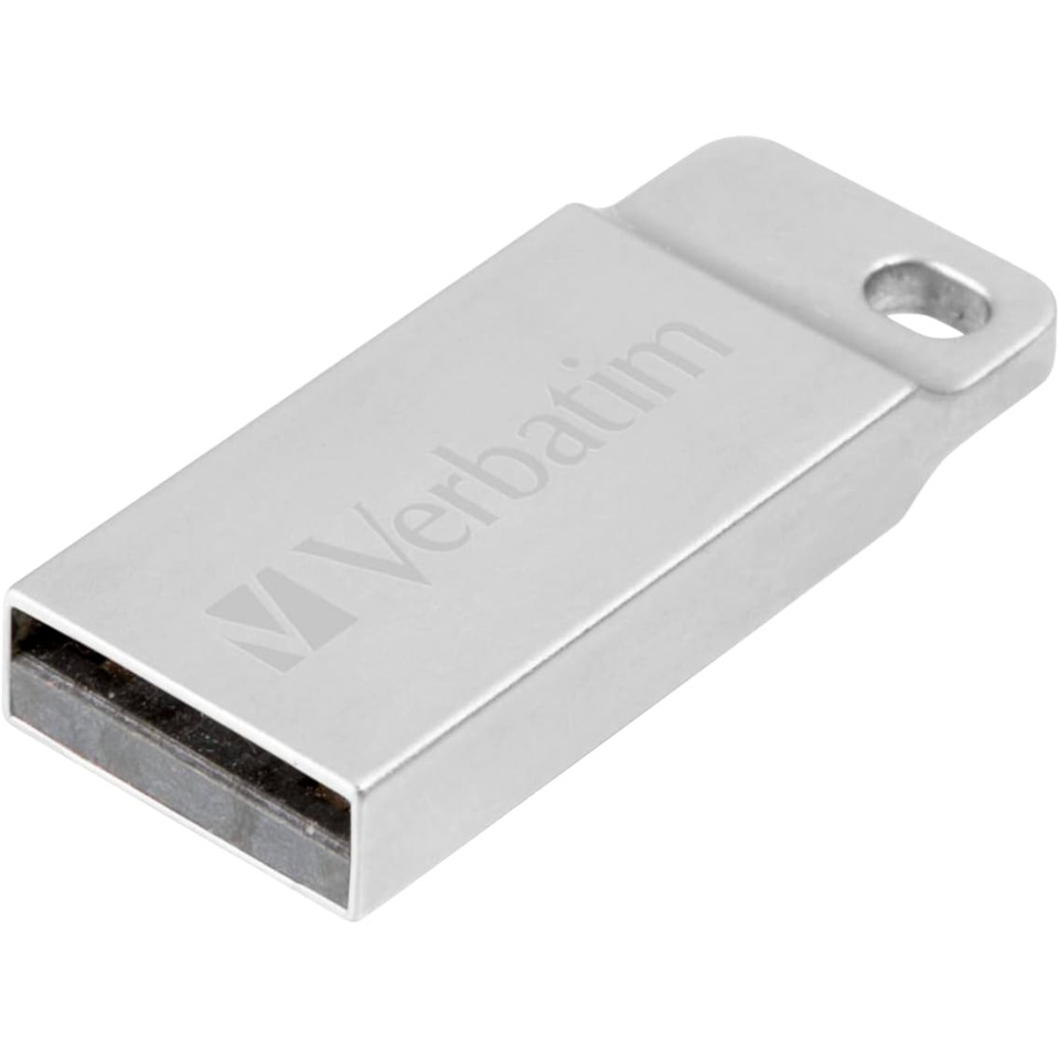 USB-C Adapter, Metallischer USB, Silber USB, Vebatim, Flash-Laufwerk