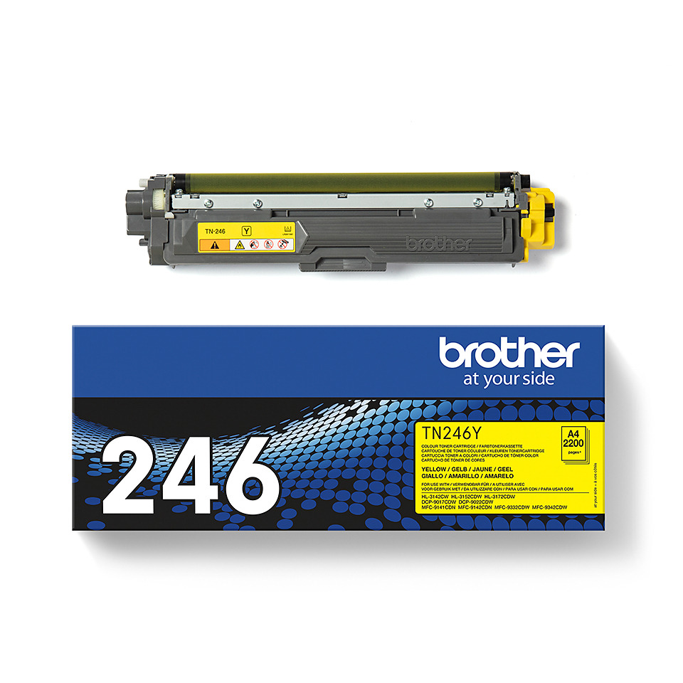 Toner, TN246Y, Farbtoner, Druckertoner, Brother Box