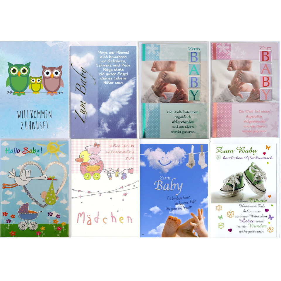 Babykarte, Willkommen Zuhause, Baby Grusskarten, Kinderkarten, Geburtstagskarten