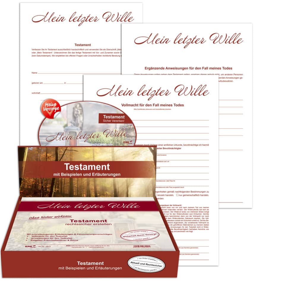 Testament, Paket, Vorsorge, Dokument, Hüllen