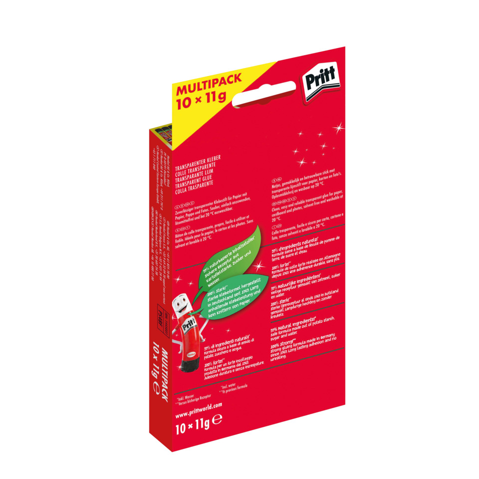 Pritt, Kleber, Transparente Kleber, MultPack, Bastelkleber