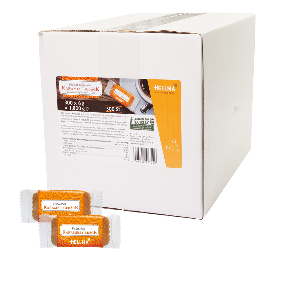 Karamellgebäck, Snack, Einzelnverpackt, Boxenset, Beutel