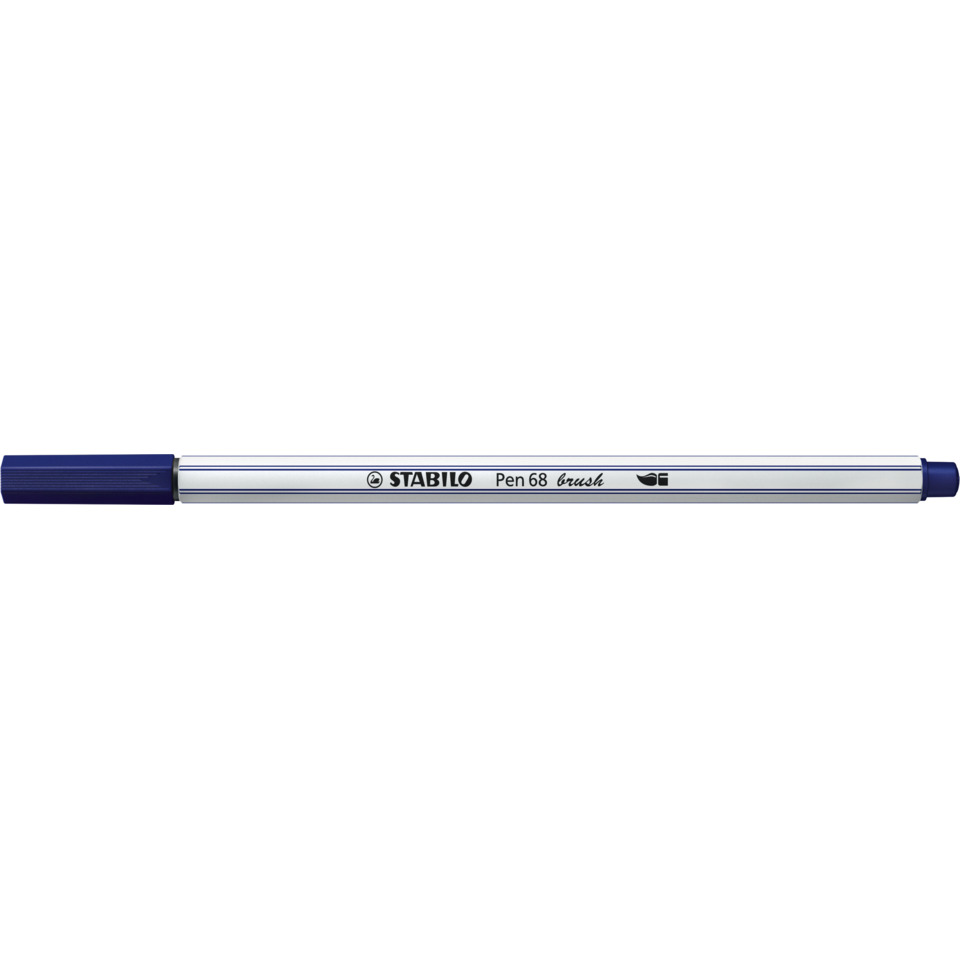 Kunststoffstift, Stabilo, PEN 68, Marker, Ringleuchtelpen, Stabilo Stift, blauer Marker, Kugelschreiber, Pen mit Pinsel, Metallkörper