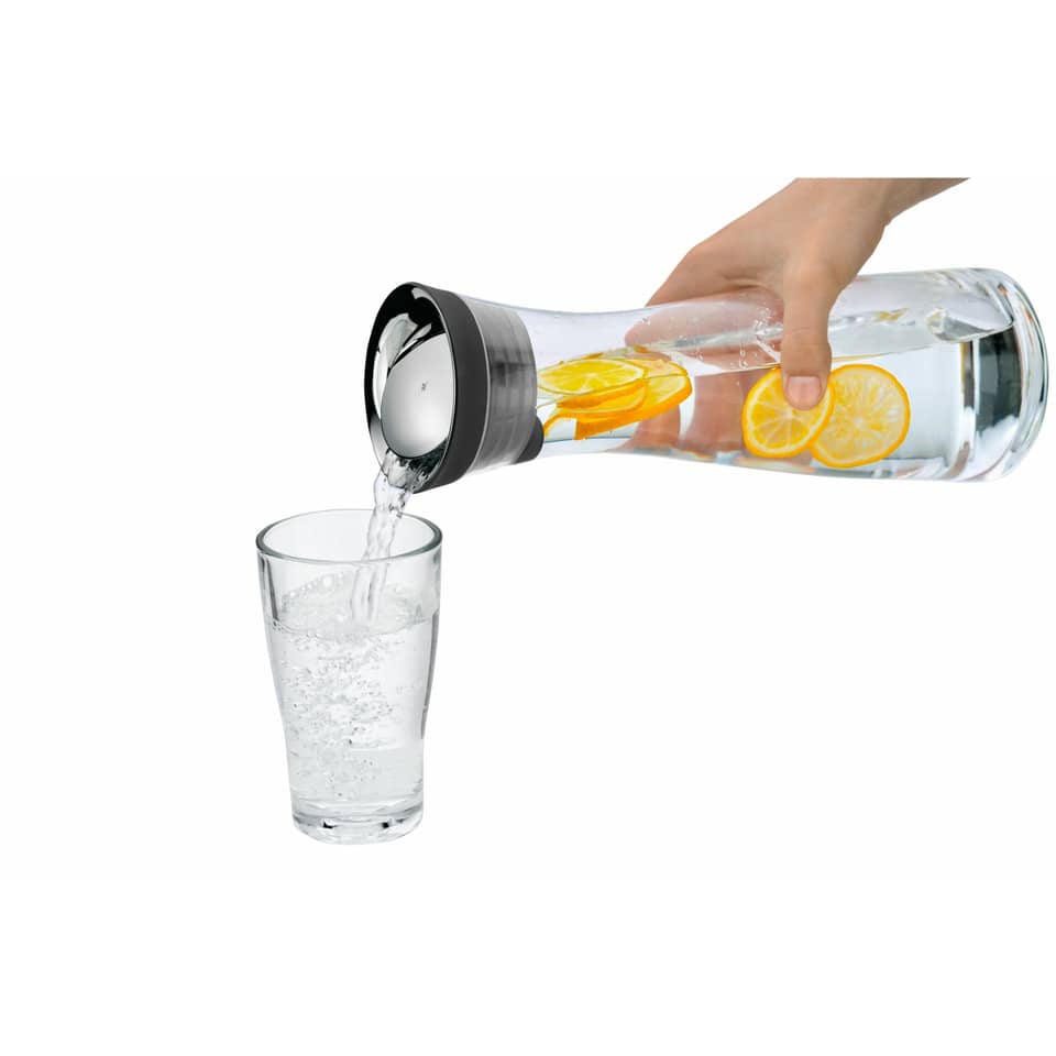 Wasserkanne, Zitrusfruchtscheibe, Trinkgefäß, Glas mit Wasser, Wasseraufgießer