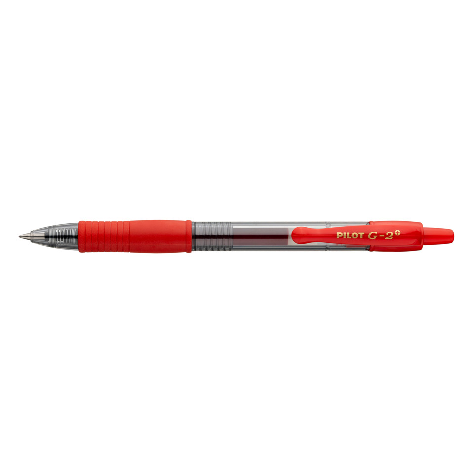 Kugelstift, G-2-Stift, Druckmechanik, Rot, Tintenroller