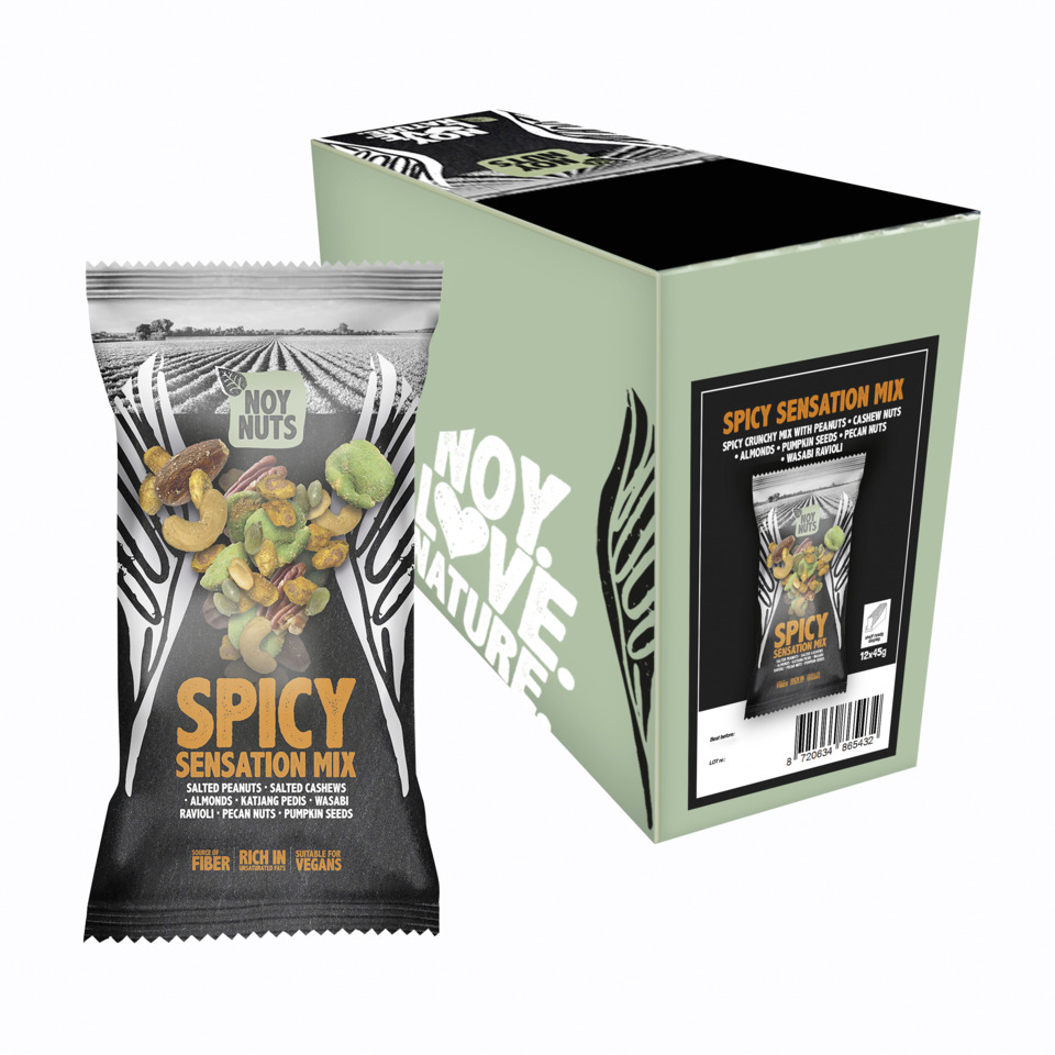 Spicy, Sensation Mix, Nuts, Cashews, Wasabi
