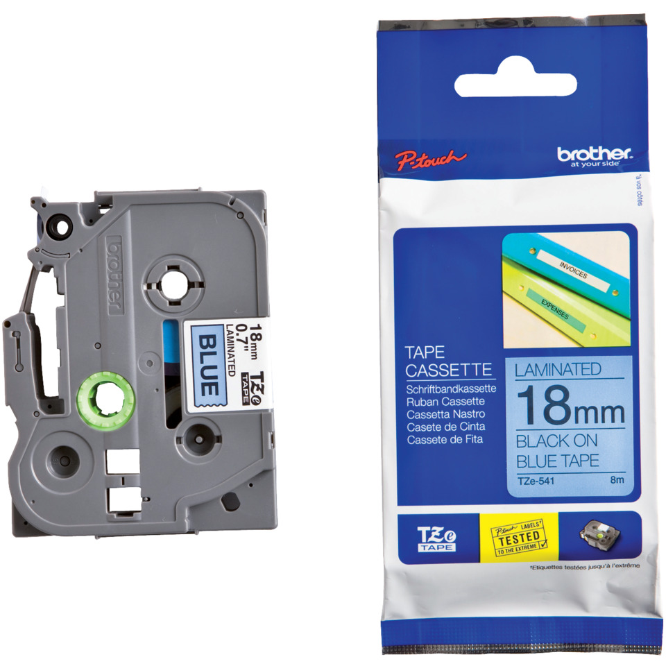 Tape, Cassette, Blau, Laminiert, 18mm