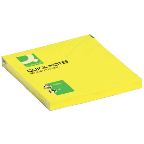 Haftnotizblock, 76x76 mm, brillantgelb Q-CONNECT KF10514
