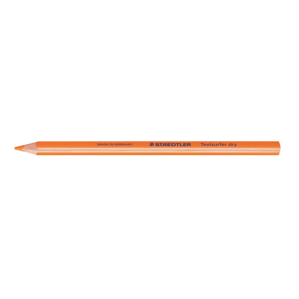 Bleistift, orangefarbener Stift, Textmarker?, Schreibwerkzeug, Künstlerbedarf